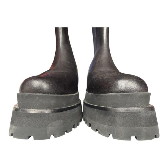 Loeffler Randall Toni Platform Chelsea Boot Black Leather NWOT NEW Women size 10 - Picture 4 of 7